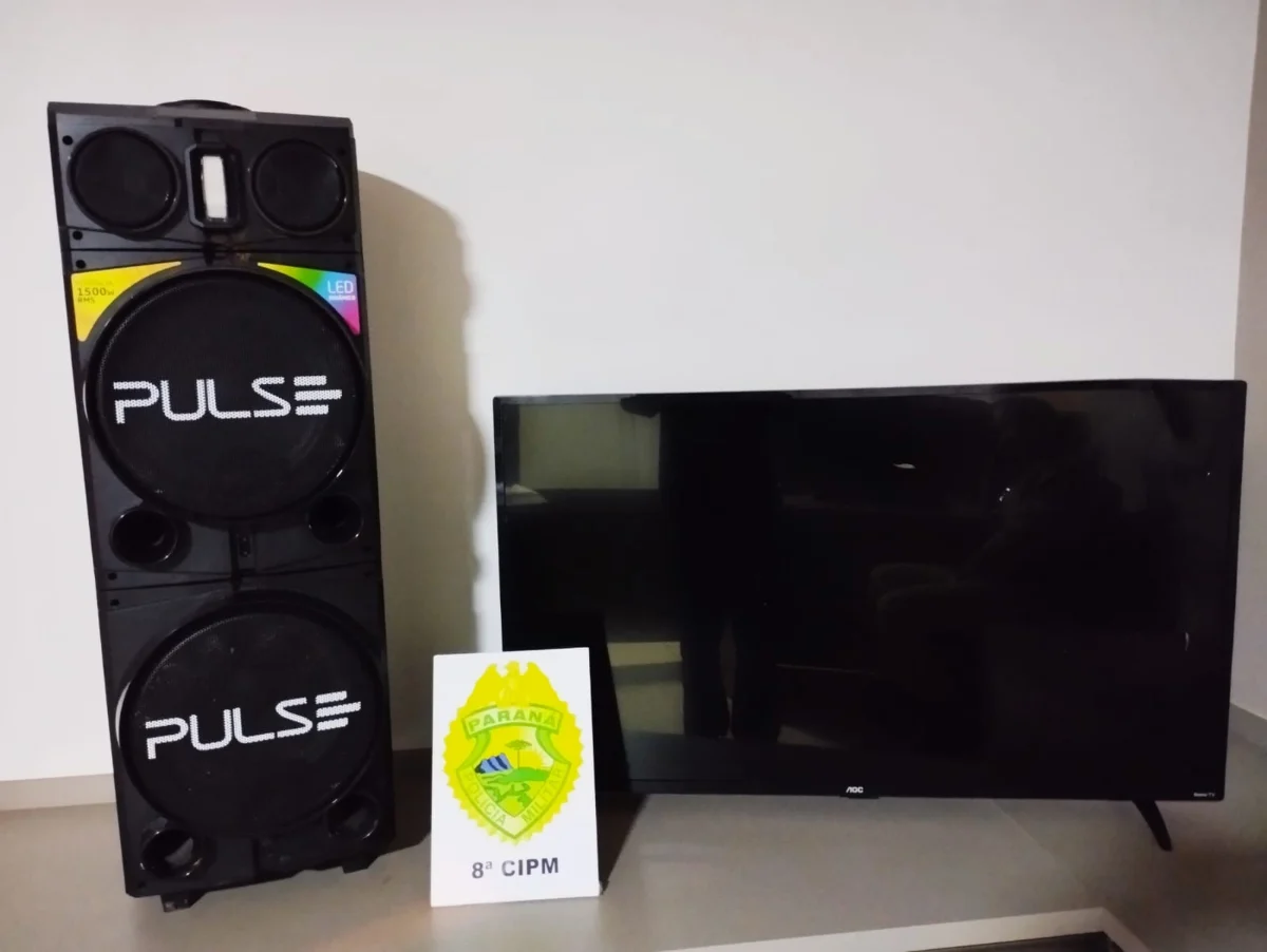 Produtos recuperados do colégio