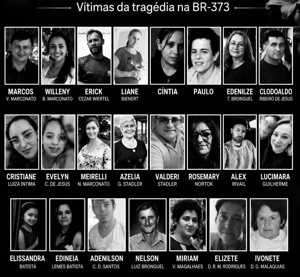Foto: Vítimas do acidente