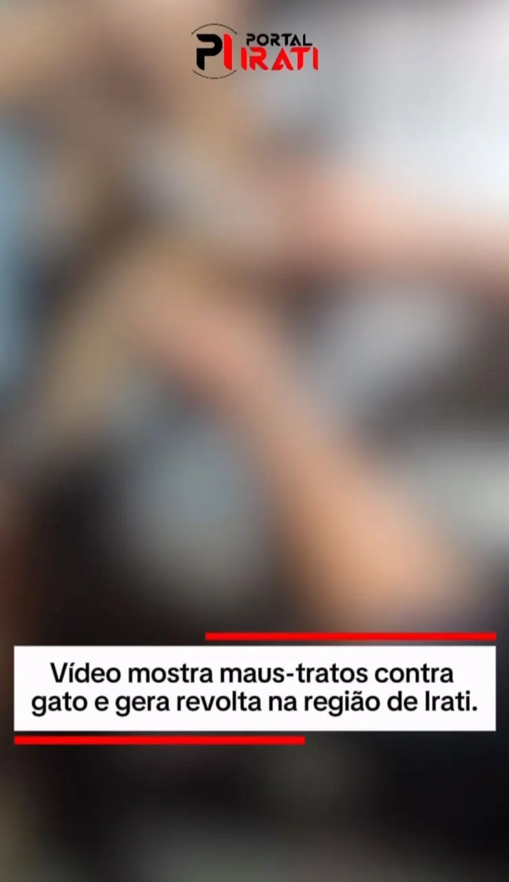 Um vídeo tem gerado indignação ao mostrar uma suposta situação de maus-tratos contra um gato