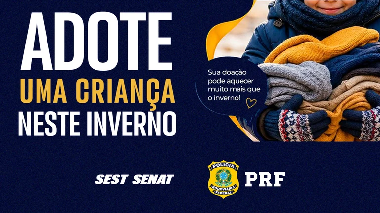 PRF inicia campanha para arrecadar roupas de inverno para crianças no Paraná