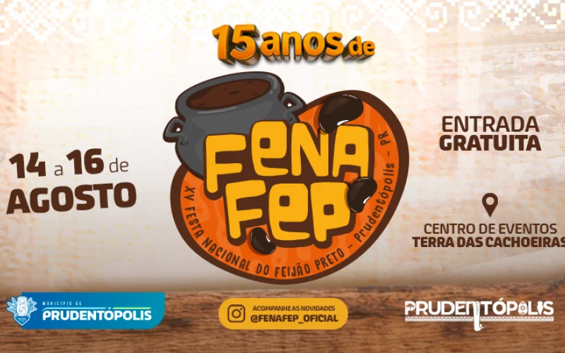 FENAFEP 2026 terá Edson & Hudson, Marcos & Belutti e Mari Fernandez em Prudentópolis