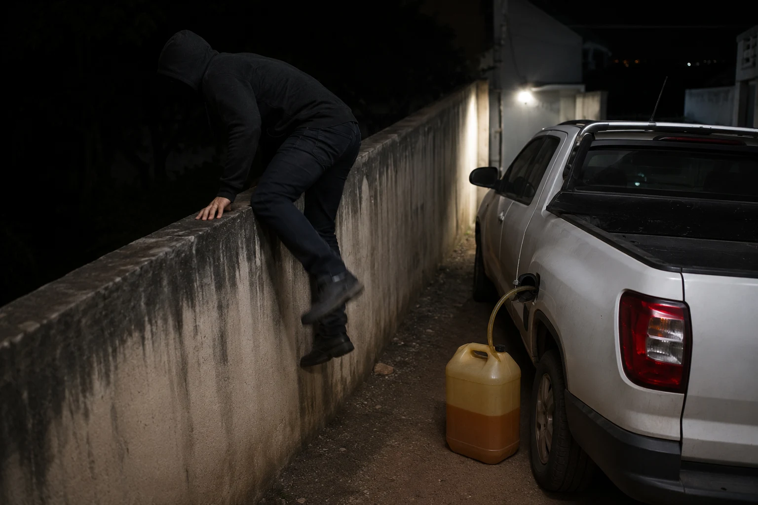 Criminoso invade propriedade e leva cerca de 40 litros de gasolina em Rebouças