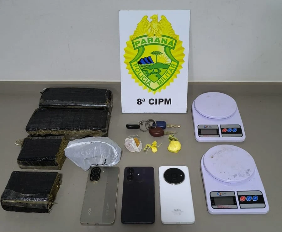 Denúncia de tráfico termina com perseguição policial, drogas apreendidas e suspeitos detidos em Irati