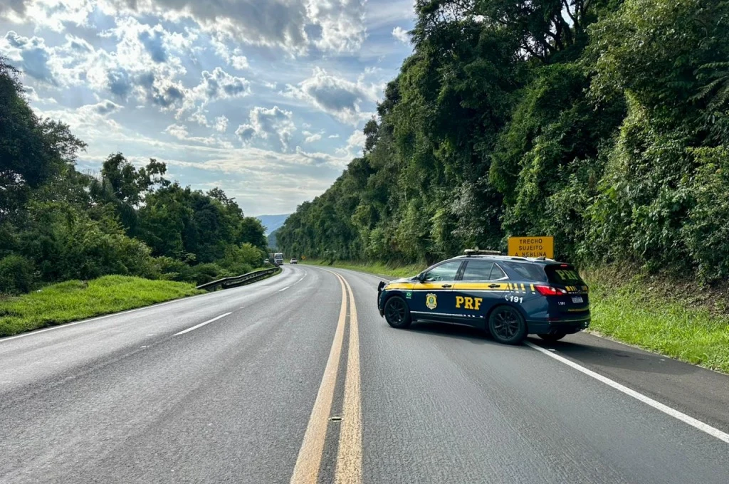 PRF informa interdição total da BR-277 na Serra da Esperança nesta quarta-feira