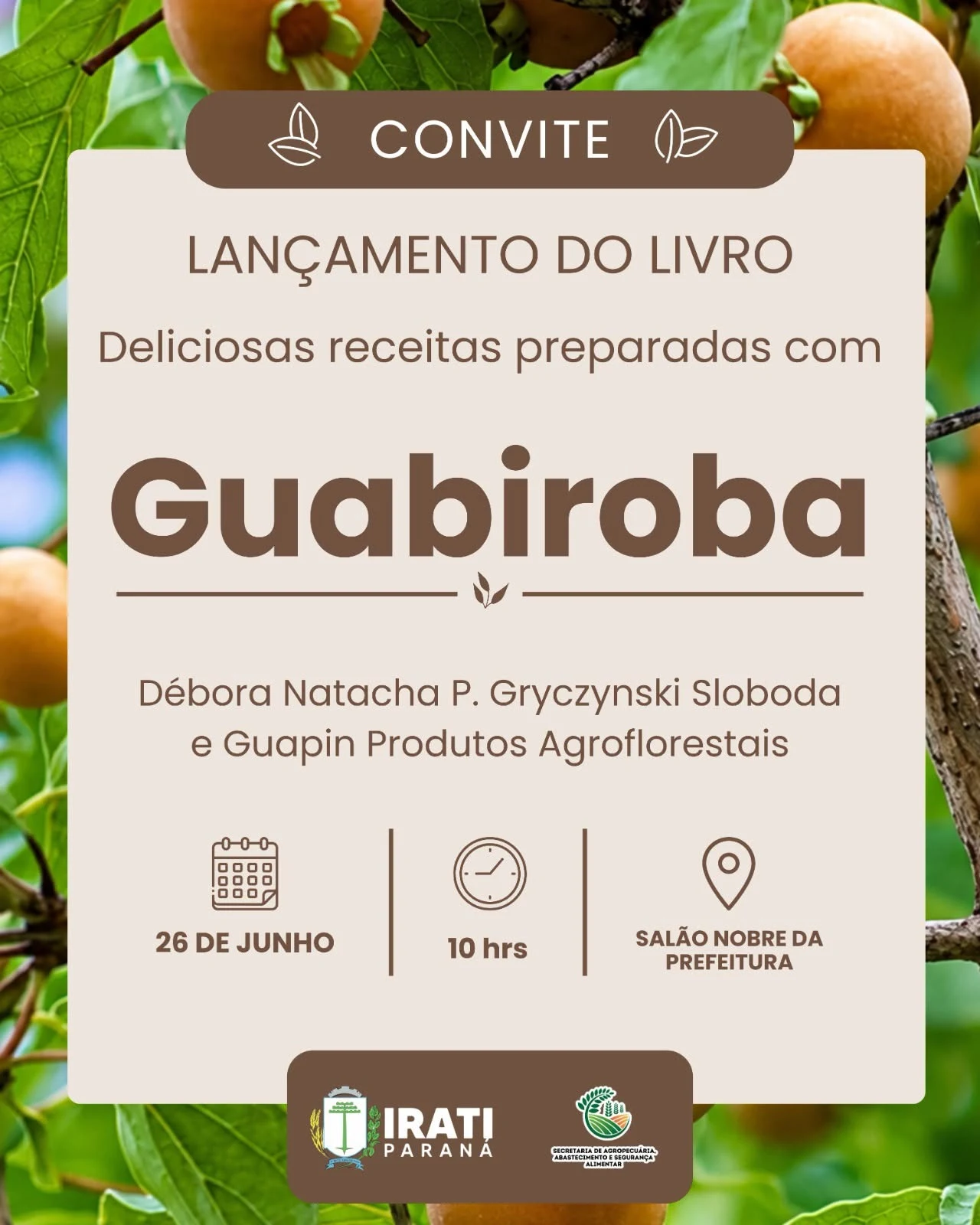 Guabiroba vira livro de receitas e ganha destaque em lançamento em Irati