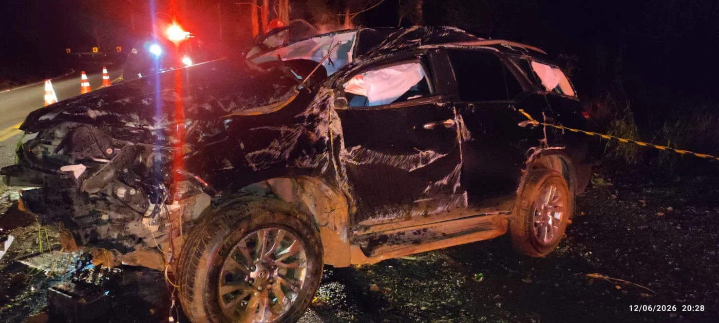 Fuga e perseguição terminam em morte em Inácio Martins; caminhonete era furtada