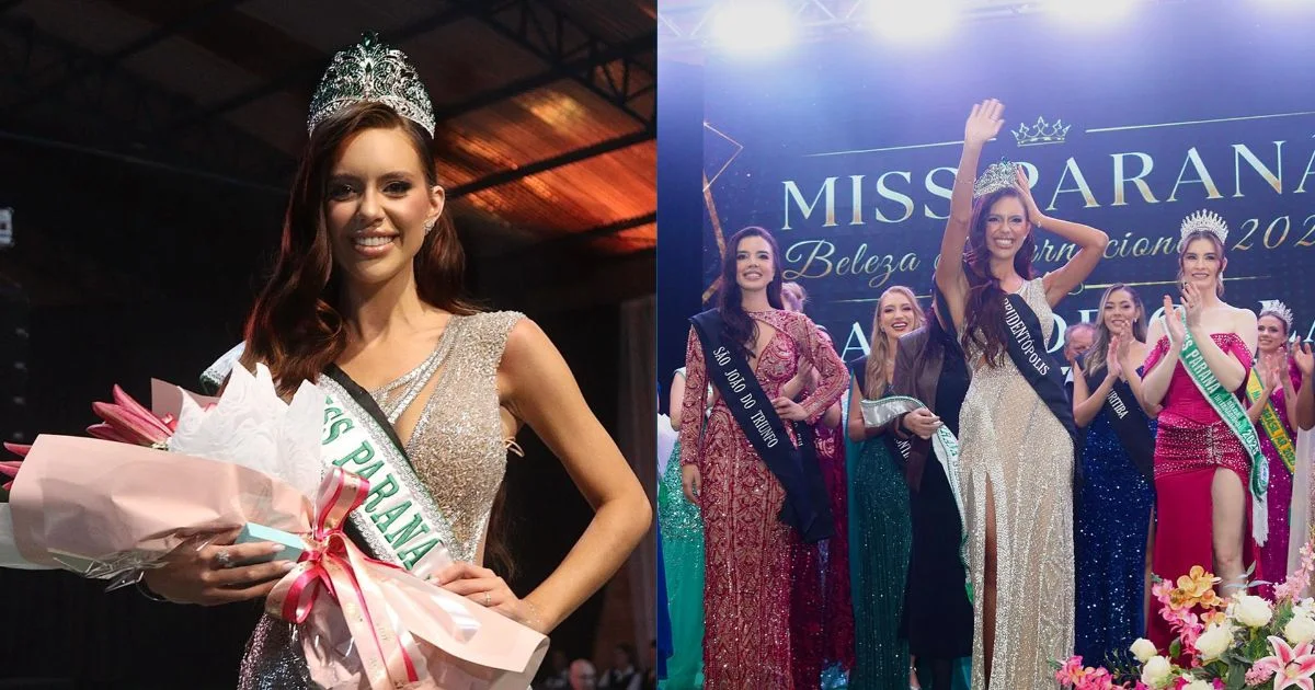 Duda Silva, de Prudentópolis, é a nova Miss Beleza Internacional Paraná 2026