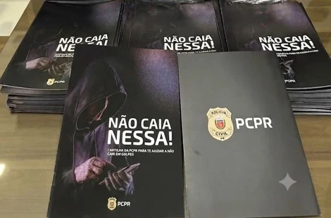 Polícia Civil distribui cartilhas para ajudar moradores a evitar golpes em Rebouças