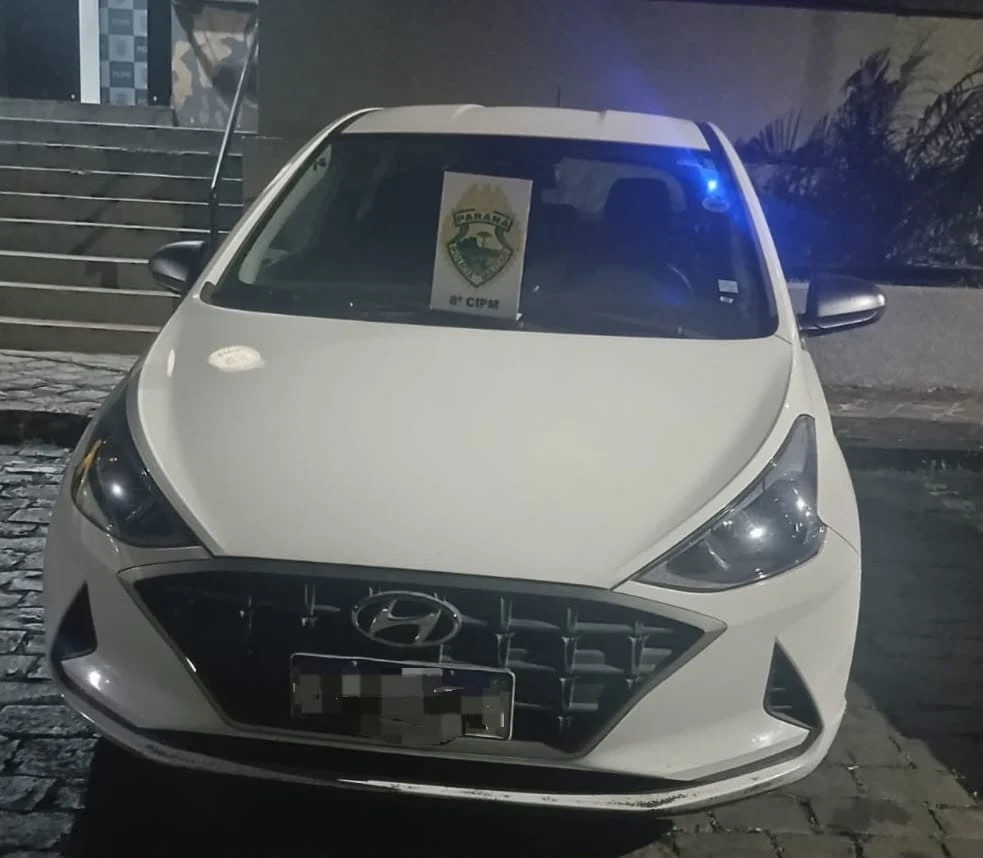PM recupera carro furtado na BR-277 e suspeito confessa o crime em Irati