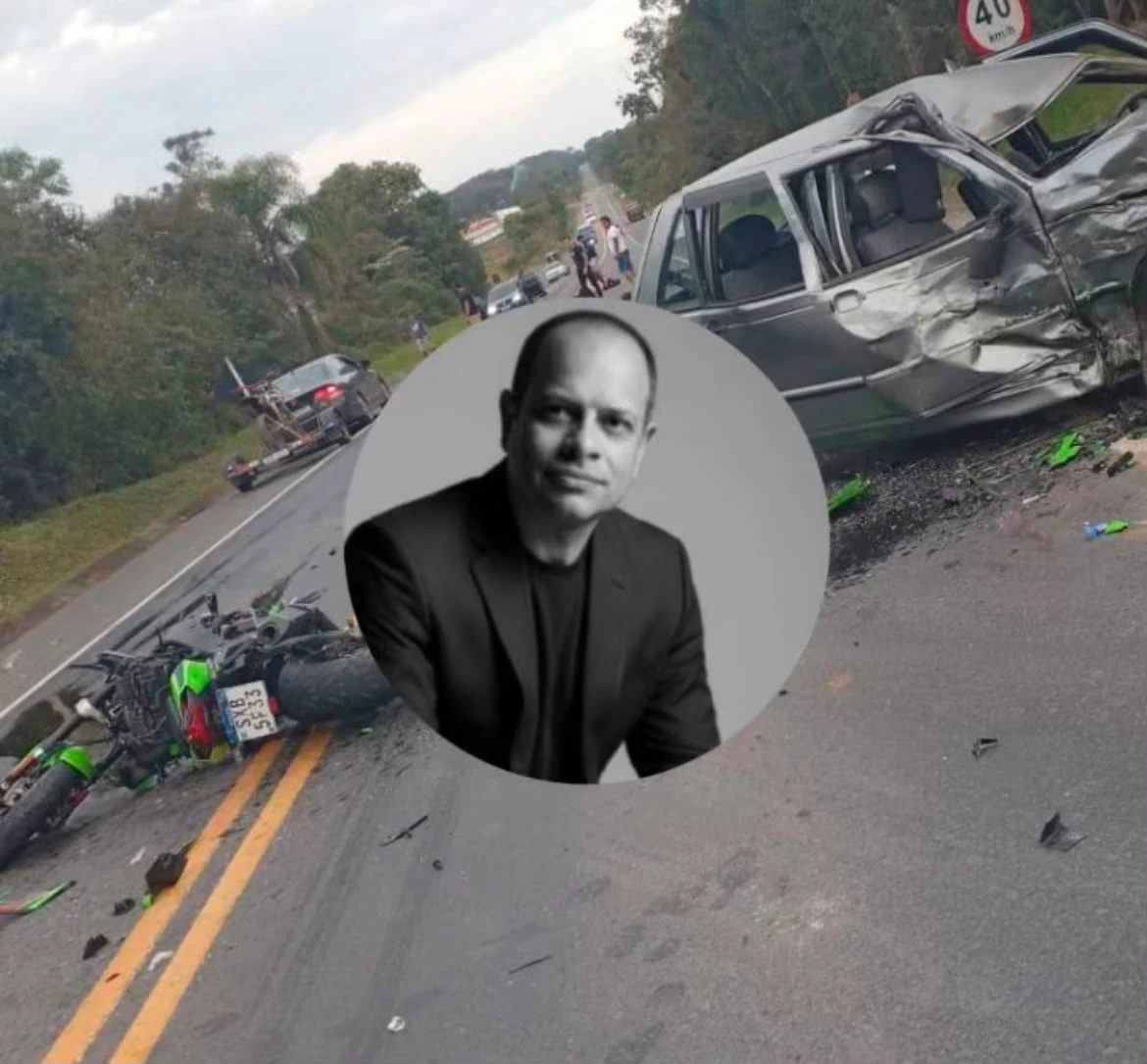 Motociclista de SC morre após grave acidente na PR-364; esposa fica gravemente ferida