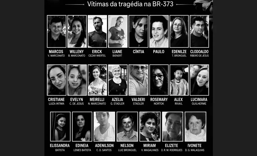 Uma semana depois: Imbituva se reúne em memória das 23 vítimas da tragédia na BR-373