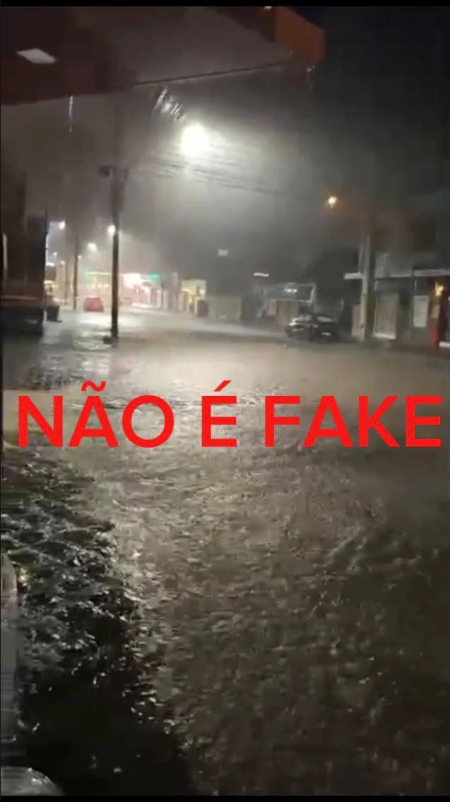 Após vídeo sobre chuva ser chamado de “fake news”, desentendimento termina em ocorrência policial