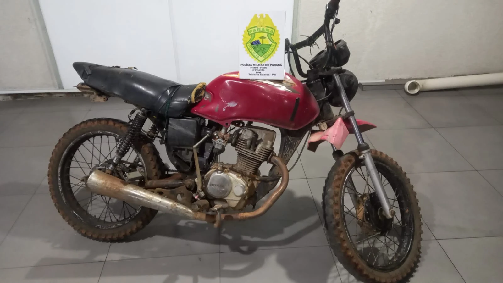 Homem pega motocicleta para teste durante negociação e não devolve em Teixeira Soares