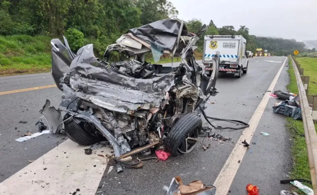 Tragédia na BR-277: colisão frontal deixa três mortos em Fernandes Pinheiro