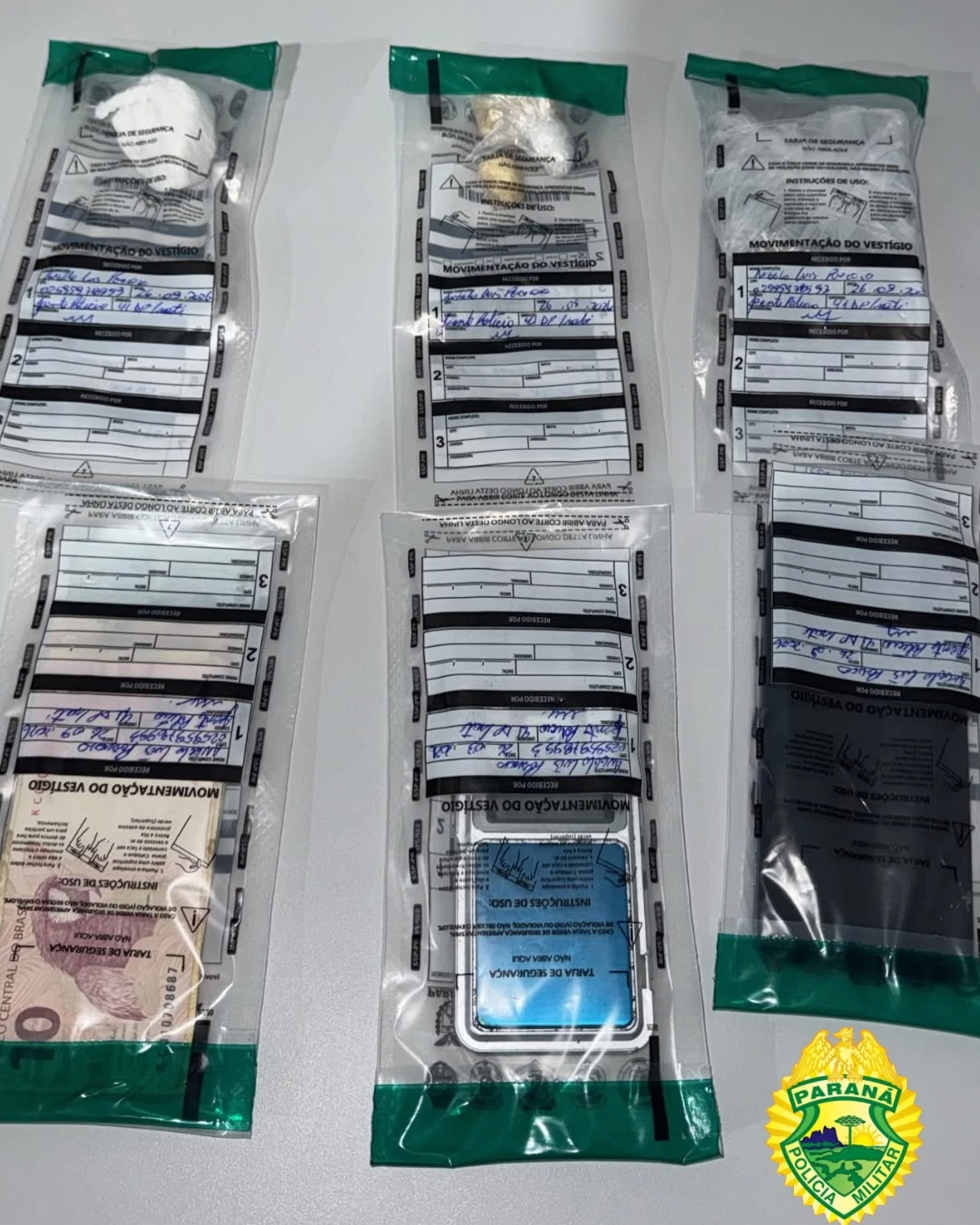 Vigilância da PMPR leva à prisão de jovem e apreensão de drogas em Rio Azul