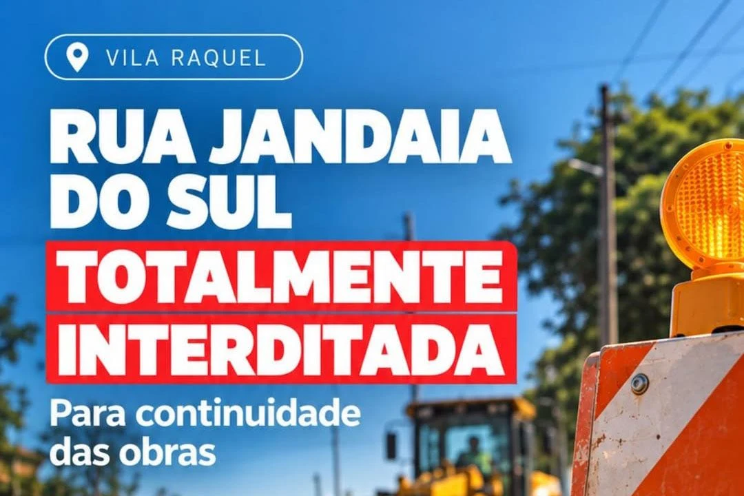 Rua Jandaia do Sul será totalmente interditada a partir desta quarta-feira em Irati